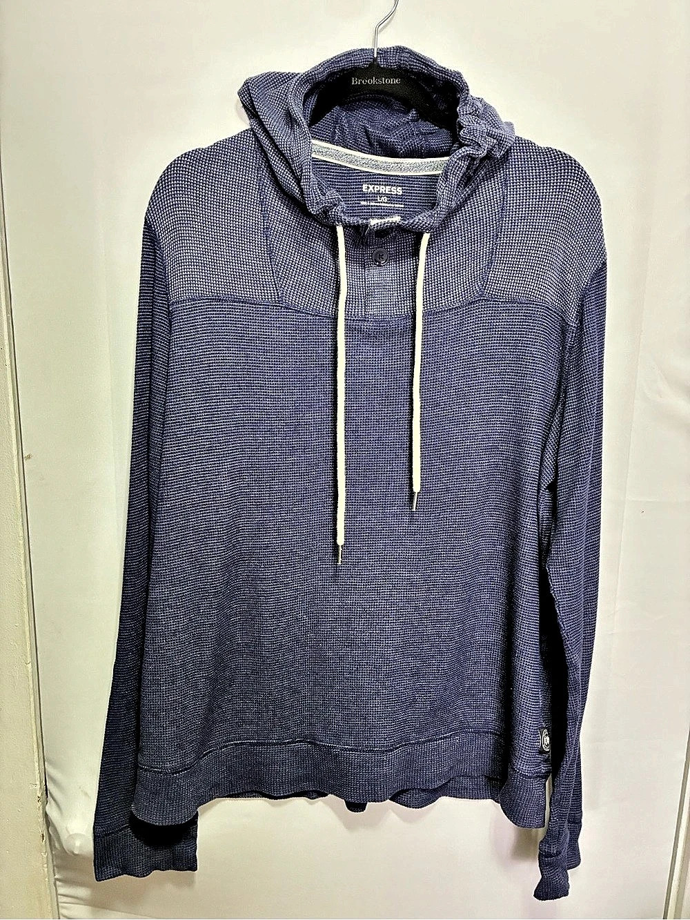 Express Men's Hooded Sweatshirt in Blue